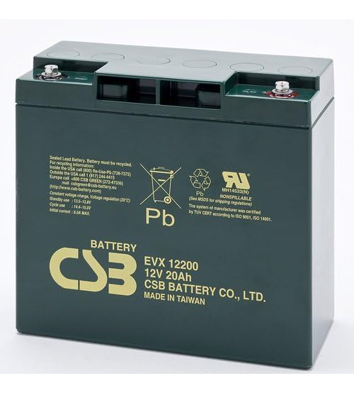 CSB Battery 12V 20AH - Model : EVX12200